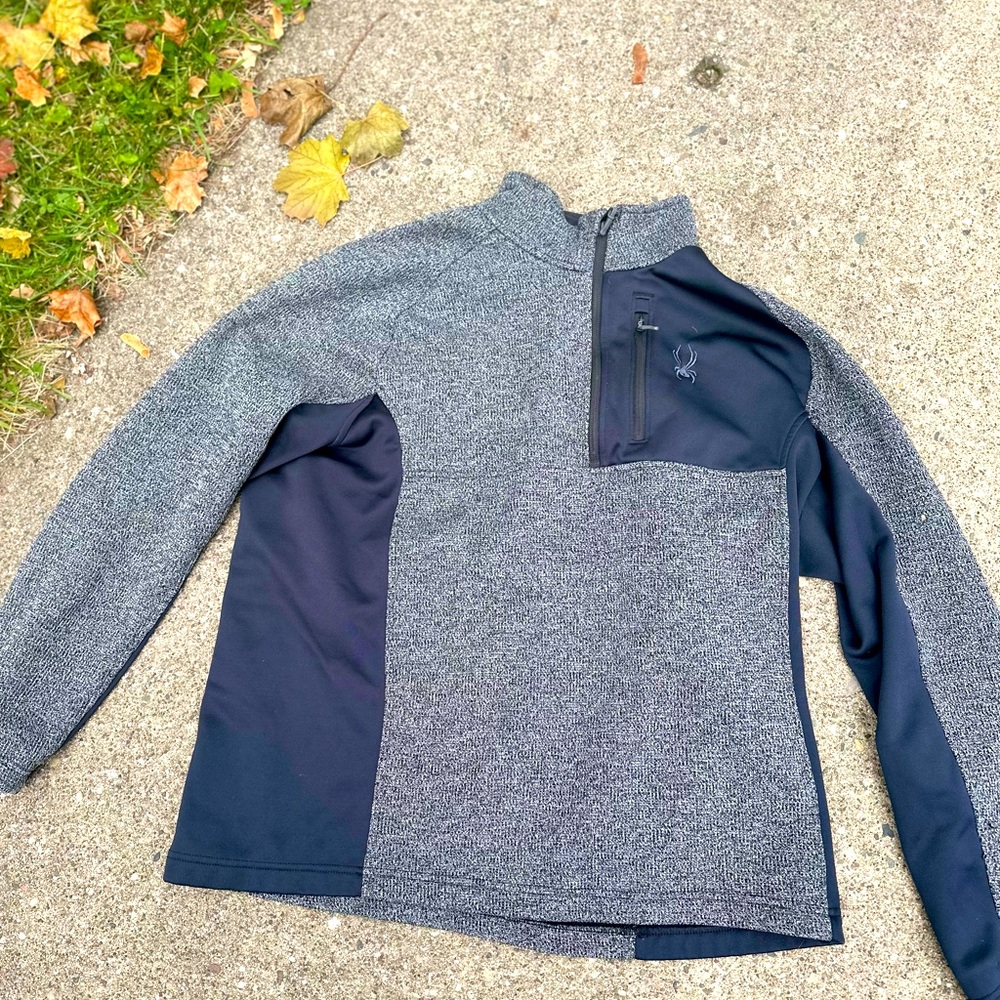 Spyder Men's Half Zip Sweater Gait Knit Pullover Jacket